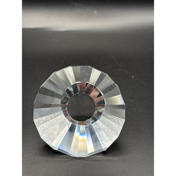 Faceted Crystal Paperweight Display Gemstone 2.5" Diameter 1.25 High - Picture 1 of 7